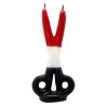 Vela Tijera San Cipriano 16 cm - Rojo - Blanco - Negro | Tienda Esotérica Changó