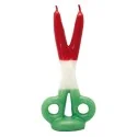 Vela Tijera San Jorge 16 cm - Rojo - Blanco - Verde | Tienda Esotérica Changó