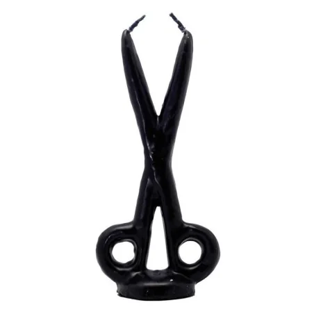 Vela Tijera 16 cm - Negro | Tienda Esotérica Changó