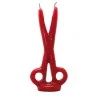 Vela Tijera 16 cm - Rojo | Tienda Esotérica Changó