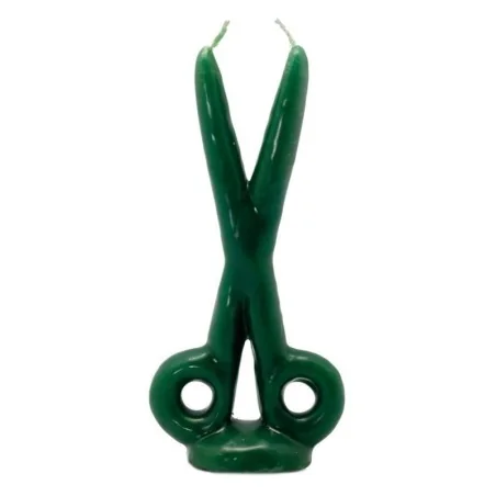 Vela Tijera 16 cm - Verde | Tienda Esotérica Changó