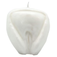 Vela Vagina 9 cm - Blanco | Tienda Esotérica Changó