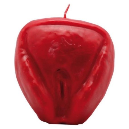Vela Vagina 9 cm - Rojo