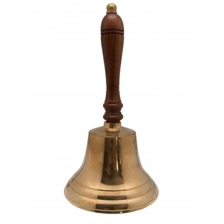 Campana Bronce Mango Madera Grande (21-23 cm.) (Ochun)