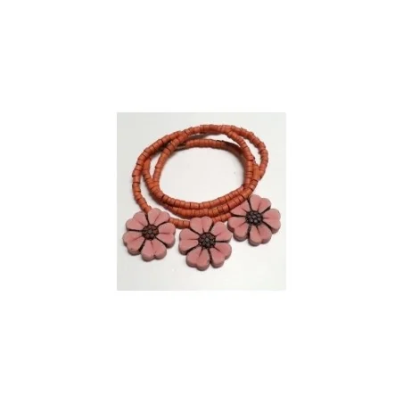 Collar 3 Flores Rosas | Tienda Esotérica Changó