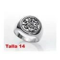 Anillo Plata Tetragramaton Talla 14 | Tienda Esotérica Changó