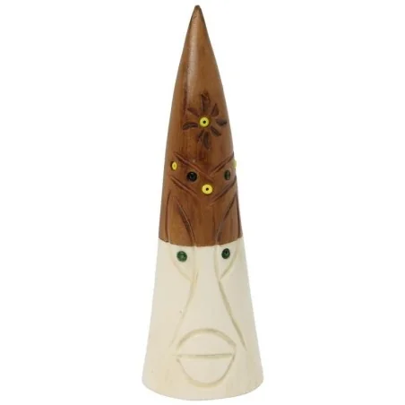 Campana Madera y hueso Iroke 16 cm (Tallada)