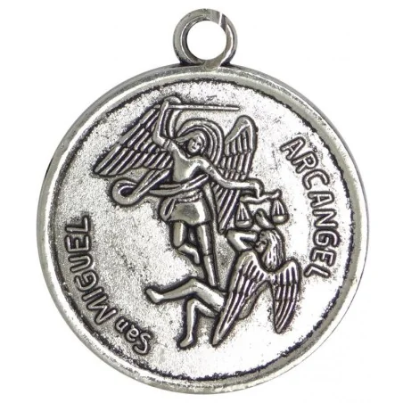 Amuleto Arcangel Miguel con Tetragramaton - Con Oracion 2.5 cm