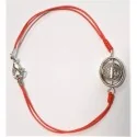 Pulsera Cuerda San Benito Centro Giratorio (Rojo) | Tienda Esotérica Changó