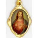 Medalla Sagrado Corazon Jesus Ovalada 2.3 x 1.5 cm aprox - sin Estampa | Tienda Esotérica Changó