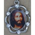 Medalla Jesus Rostro con Brillo y Cadena 2.5 x 2 cm - Modelo Nº 2 | Tienda Esotérica Changó