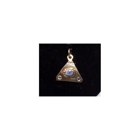 Amuleto Ojo Turco Peltre Triangulo 2 cm
