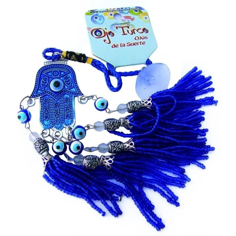 Amuleto Mano de Fatima c/ Ojo Turco (Proteccion Coche) (Varios Modelos)
