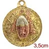 Amuleto Guadalupe con CalendarioTumbaga 3 Metales 3.5 cm | Tienda Esotérica Changó