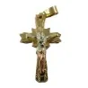 Amuleto Cristo en Cruz Tumbaga 3 Metales 4.5 cm | Tienda Esotérica Changó