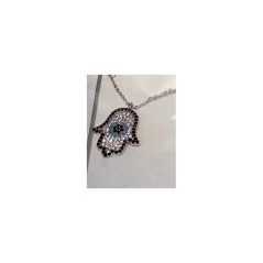 Collar Amuleto Mano Fatima (Acero) C2) | Tienda Esotérica Changó