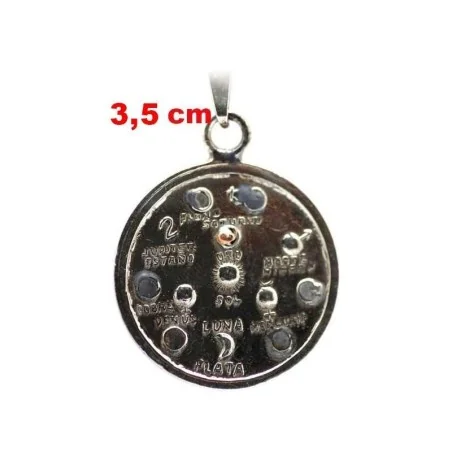 Amuleto Astrologico 7 Metales con Tetragramaton 3.5 cm (Talisman Protector) | Tienda Esotérica Changó