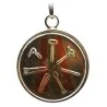 Amuleto 7 Herramientas con Tetragramaton 2.5 cm (Talisman Contra Todo Mal) | Tienda Esotérica Changó