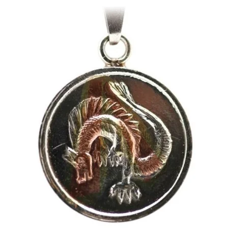 Amuleto Dragon Rojo con Tetragramaton 2.5 cm (Talisman Invencible) | Tienda Esotérica Changó