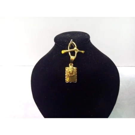 Amuleto Cristo Rostro c/ Cuadro Tumbaga Dorado 3 cm | Tienda Esotérica Changó