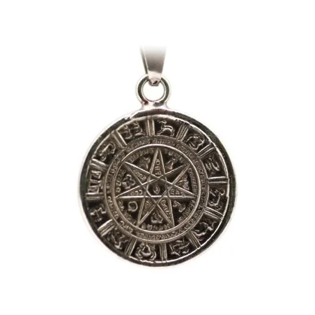 Amuleto Estrella de 7 Puntas Alquimia c/ Tetragramaton 3.5 cm | Tienda Esotérica Changó