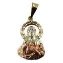 Amuleto Corazon de Jesus Busto con aureola Tumbaga 3 Metales 3.5 cm | Tienda Esotérica Changó