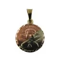 Amuleto Malverde Medalla Tumbaga 3 Metales 2.5 cm | Tienda Esotérica Changó