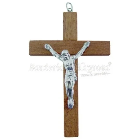 Cruz Madera con Cristo 9 cm | Tienda Esotérica Changó