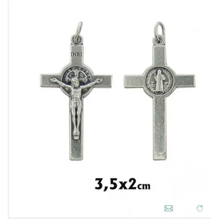 Cruz San Benito Metal 3.2 x 2 cm | Tienda Esotérica Changó