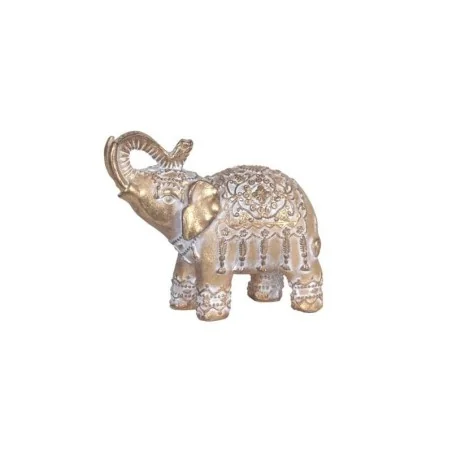 Elefante Resina Dorado 10 x 5 x 9,50 cm | Tienda Esotérica Changó