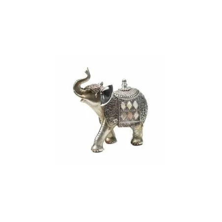 Elefante Resina 19 x 20 cm aprox. (Motivo manto espejos) | Tienda Esotérica Changó
