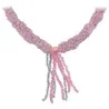 Collar Mazo Obba (Simple) (Morado-Rosa Cristal) (140 a 160 cm) | Tienda Esotérica Changó