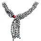 Collar Mazo Eleggua Eshu Afra (Simple) (Blanco-Negro) (140 a 160 cm)