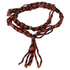 Collar Mazo Eleggua ( 3 x 3 Rojo Negro) (100 a 160 cm) | Tienda Esotérica Changó