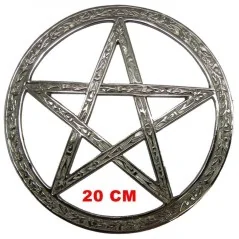 Adorno Simbolo Pentagrama Niquel 20 cm | Tienda Esotérica Changó