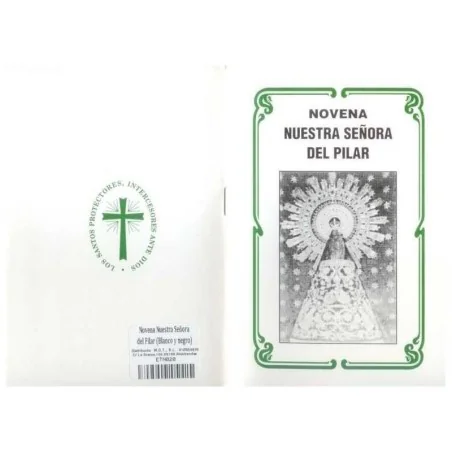 Novena Nuestra Señora del Pilar (Blanco y negro) | Tienda Esotérica Changó