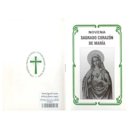 Novena Sagrado Corazon de Maria (Blanco y negro) | Tienda Esotérica Changó