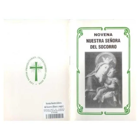 Novena Nuestra Señora del Socorro (Blanco y Negro) | Tienda Esotérica Changó