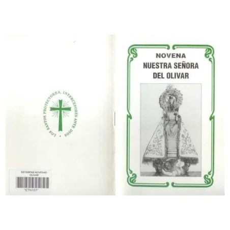 Novena Nuestra Señora del Olivar (Blanco y Negro) | Tienda Esotérica Changó