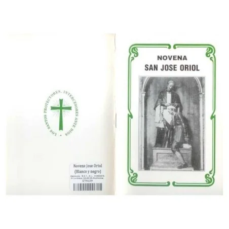 Novena Jose Oriol (Blanco y negro) | Tienda Esotérica Changó