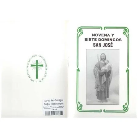 Novena Siete Domingos San Jose (Blanco y negro) | Tienda Esotérica Changó