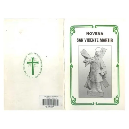 Novena Vicente Martir (Blanco y Negro) | Tienda Esotérica Changó