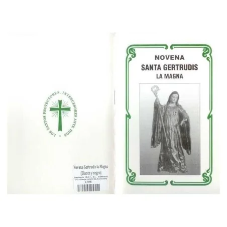 Novena Gertrudis la Magna (Blanco y negro) | Tienda Esotérica Changó