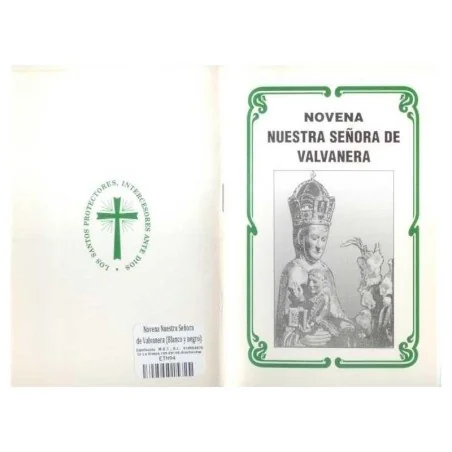 Novena Nuestra Señora del Valvanera (Blanco y negro)