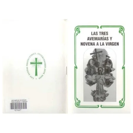 Novena Tres Aves Marias y Novena a la Virgen (Blanco y negro)