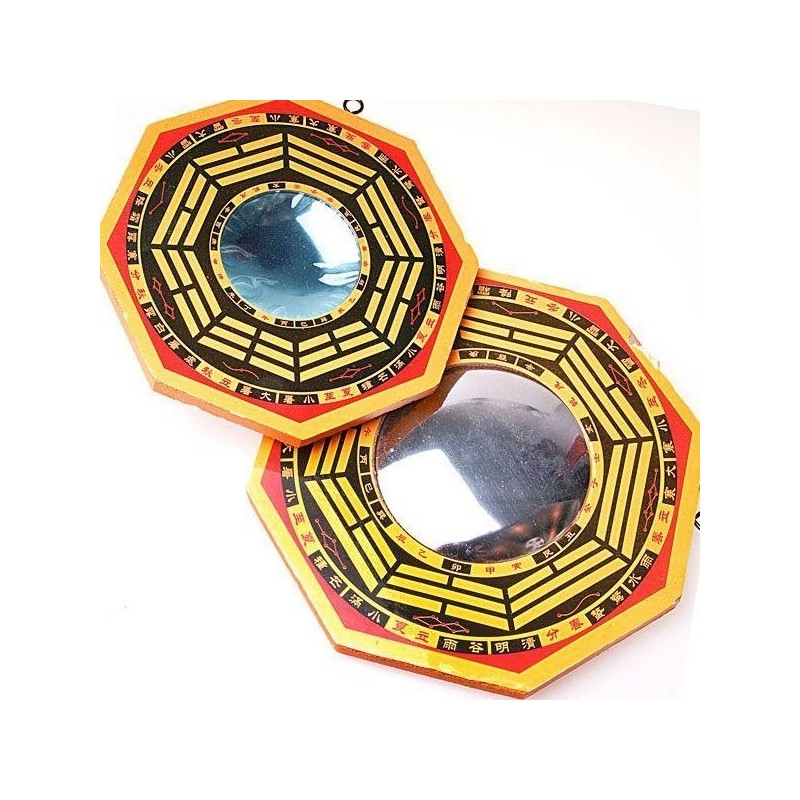 Espejos Pakua Feng Shui 13 cm diametro concavo y convexo (Pack)