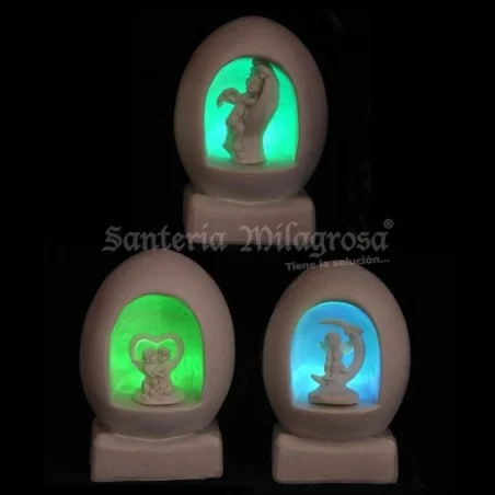 Angel Querubines Cueva con Led 8 x 5 cm (3 Modelos) | Tienda Esotérica Changó