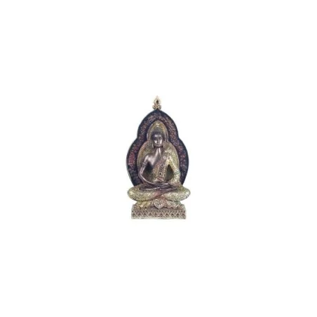Buda Meditacion Resina 22 x 12 x 6 cm.(Dorado Viejo a Color) | Tienda Esotérica Changó