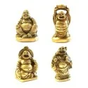 Buda Mini Bronce 4.5 cm Set de 4 unidades | Tienda Esotérica Changó