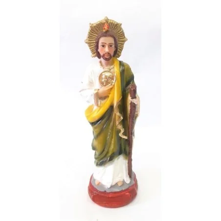 San Judas Tadeo 20 cm (con Aureola) Baston Fijo | Tienda Esotérica Changó